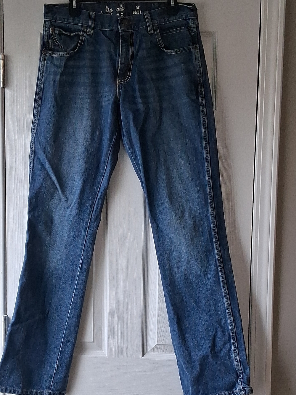 Men's Bootcut Denim Jeans in Dark Blue